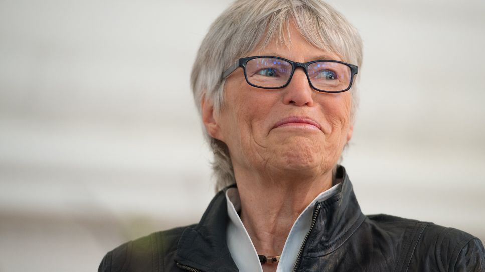 Christel Neudeck bei der Verleihung des Erich-Fromm-Preises 2016, Stuttgart; © dpa/Marijan Murat