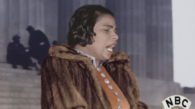 Opernsängerin Marian Anderson bei ihrem Auftritt vor dem Lincoln Memorial (1939), Foto: dpa/Everett Collection