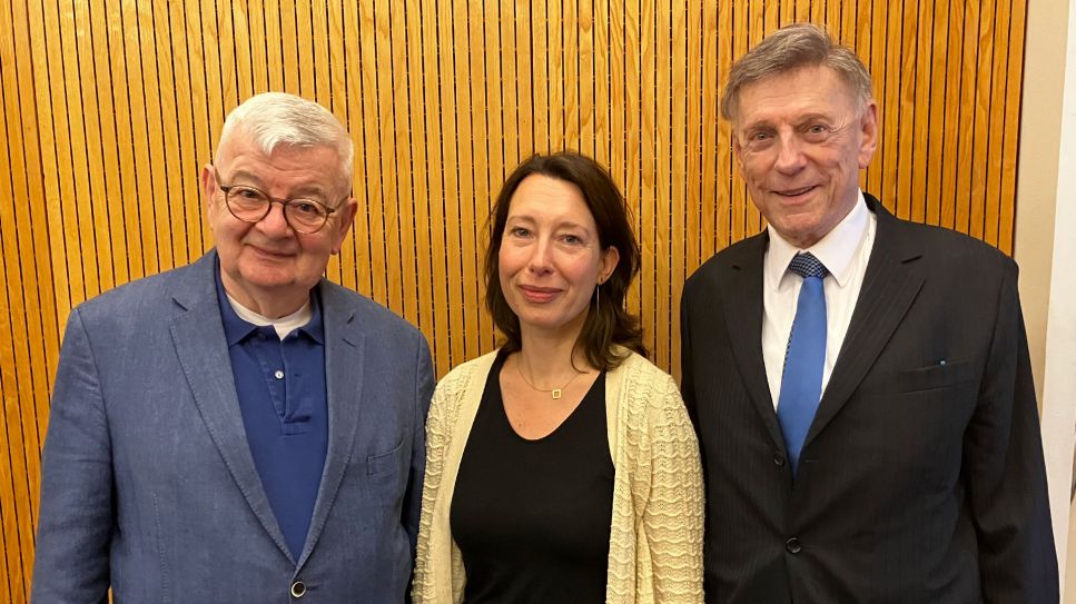 Joschka Fischer, Natascha Freundel und Avi Primor © Olivier Favre