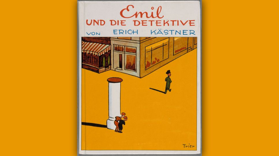 "Emil und die Detektive" von Erich Kästner mit Buch-Cover von Walter Trier © akg-images/picture-alliance