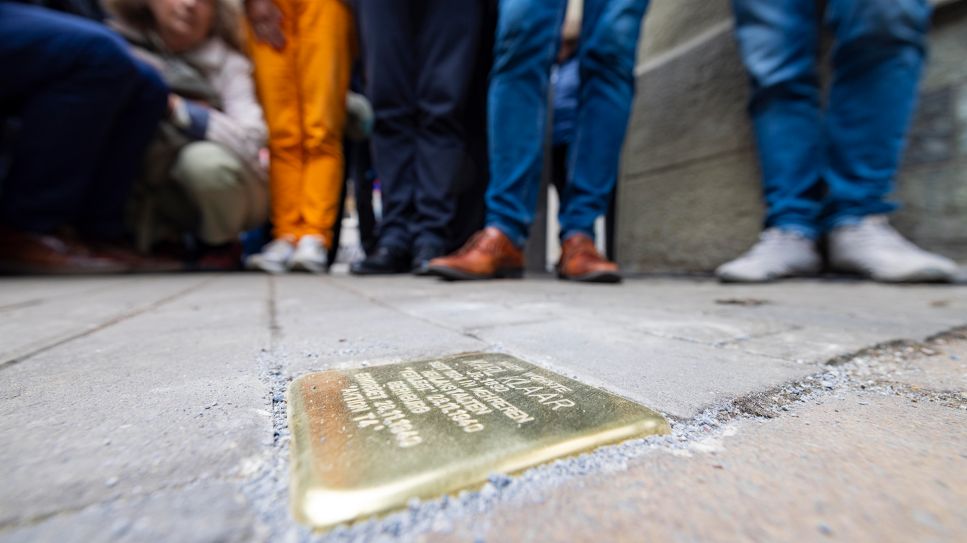 Stolperstein in Erfurt © epd-bild/Paul-Philipp Braun / picture alliance