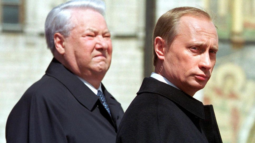 Boris Jelzin u. Wladimir Putin © picture alliance / dpa