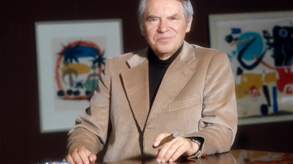 Werner Otto, der Günder des Versandhauses Otto, in seinem Büro in Hamburg Bramfeld, Anfang 1980er Jahre; © picture alliance/United Archives/Roba Archiv