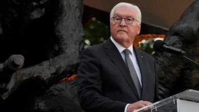 Bundespräsident Frank-Walter Steinmeier spricht bei den Gedenkfeiern zum Warschauer Aufstand am Vorabend des 80. Jahrestages des Aufstands gegen die deutschen Besatzungstruppen während des Zweiten Weltkriegs; © picture alliance/AP/Czarek Sokolowski