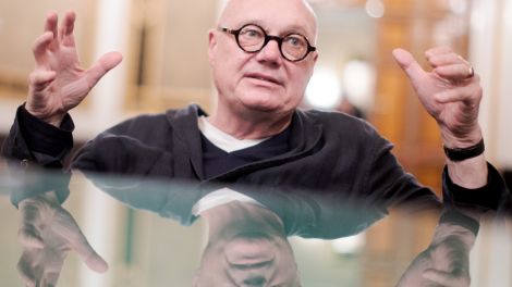 Komponist Manfred Trojahn im Rahmen eines Interviews anlässlich der Premiere von "Orest" in der Staatsoper Wien, 25.03.2019; © picture alliance/APA/Georg Hochmuth