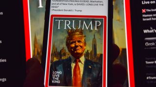 Donald Trump: Titelbild im Time-Look mit "Long Live the King"; ©