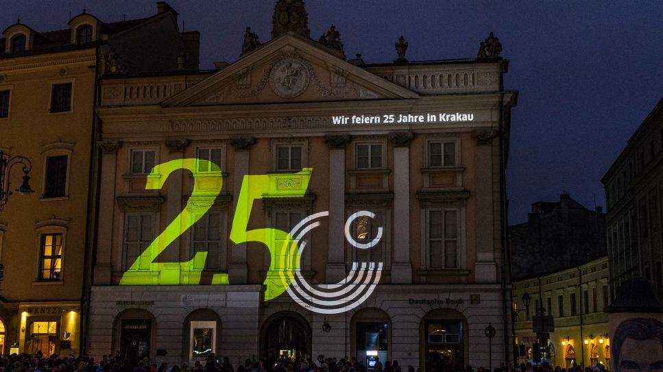 25 Jahre Goethe Institut in Krakau am Marktplatz; © imago-images.de/Dreamstime Kamell