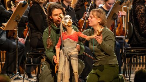 107. radio3 Kinderkonzert | Magie im Wald | Die Prinzessin, Puppenspielerin Christine Zeides, Emma Teichert © Thomas Ernst