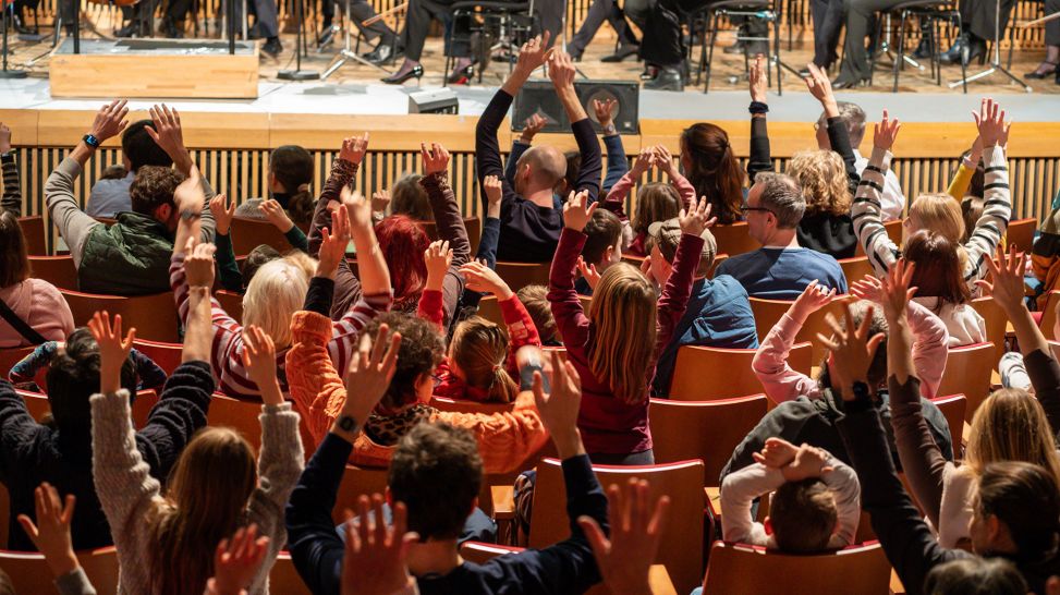 108. radio3 Kinderkonzert | Im Königreich der Zuckerfee | Das Publikum in Aktion © Thomas Ernst