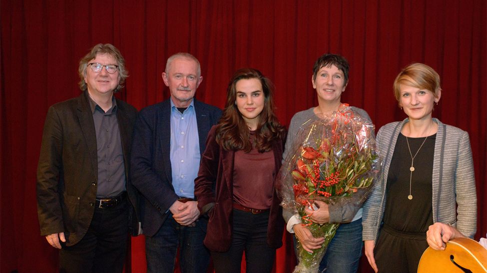 Roland Schneider, Ernest Wichner, Sannah Jahncke, Angelika Klüssendorf und Anne-Dore Krohn © Thomas Ernst