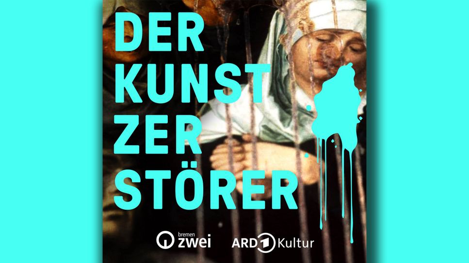 Podcast Der Kunstzerstörer - Cover; © dpa/Frank Mächler/Radio Bremen