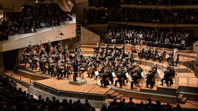 Kirill Petrenko und die Berliner Philharmoniker; © Stephan Rabold