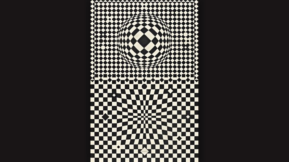 Victor Vasarely: Vegaviv II (1955) © VG Bild-Kunst, Bonn 2025