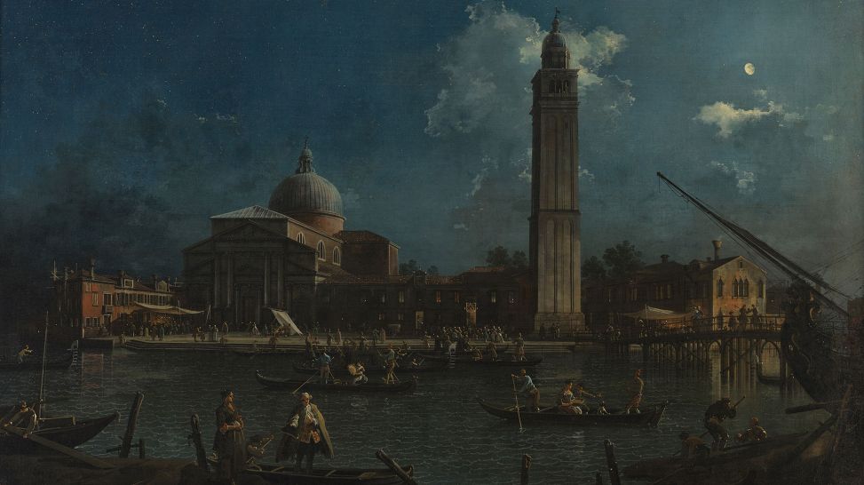 Giovanni Antonio Canal (Canaletto): La Vigilia di San Pietro (Öl auf Leinwand, 1759/60) © Staatliche Museen zu Berlin, Gemäldegalerie / Dietmar Gunne