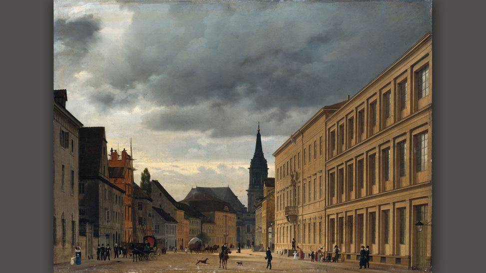 Eduard Gaertner: Die Klosterstraße (Öl auf Leinwand, 1830) © Staatliche Museen zu Berlin, Nationalgalerie / Jörg P. Anders