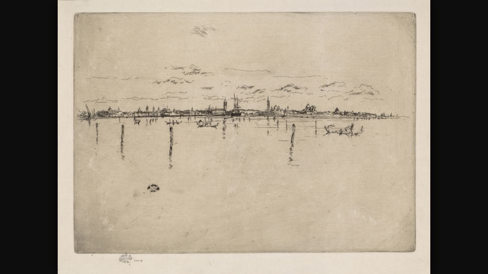 Kupferstichkabinett: Der andere Impressionismus: James Abbott McNeill Whistler: "The Little Venice" (1878/80); © Staatliche Museen zu Berlin, Kupferstichkabinett / Wolfram Büttner