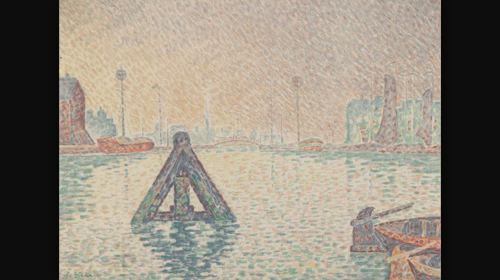 Kupferstichkabinett: Der andere Impressionismus: Paul Signac: "In Holland – Die Boje" (1894); © Staatliche Museen zu Berlin, Kupferstichkabinett / Dietmar Katz