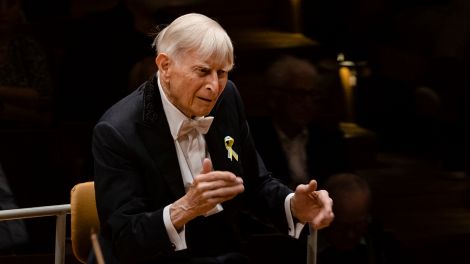 Herbert Blomstedt und die Berliner Philharmoniker; © Frederike van der Straeten