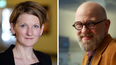 Literaturagenten: Anne-Dore Krohn, radio3 (© Gregor Baron) und Thomas Böhm, Autor und Literaturvermittler (© Carsten Kampf)