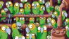 Bunte Zeichnung: grün-gelbe Papageien im Frachtraum eines Schiffes, auf und an Rohren (Quelle: rbb/OHRENBÄR/Nikolai Renger)